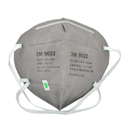 3M 9022折疊式防護口罩（灰色，頭帶式）