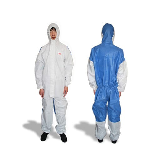 3M 4535 白色帶帽連體防護服
