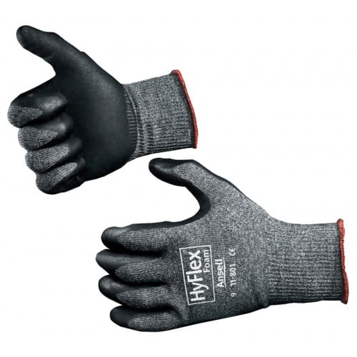 安思爾11-801 HyFlex Foam Grey通用工作手套