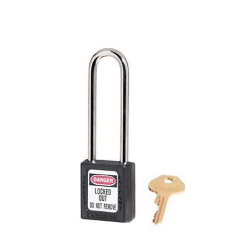 瑪斯特鎖410MCNLTBLK工程塑料安全掛鎖