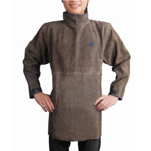 友盟AP-8002炭啡色護(hù)胸帶領(lǐng)長袖圍裙
