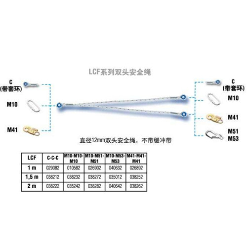 達(dá)克泰LCF12雙頭安全繩