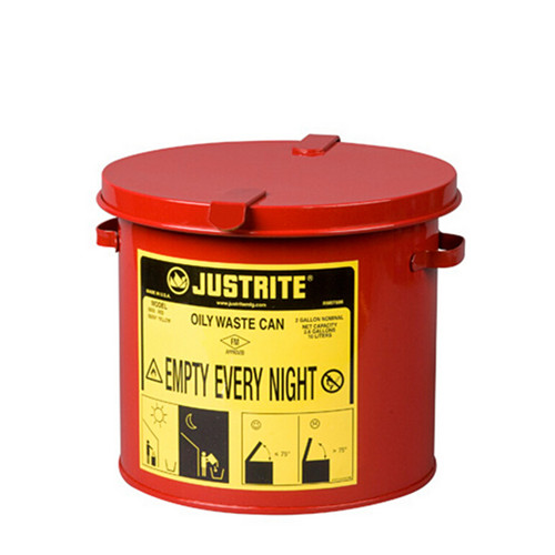 杰斯瑞特Justrite 8 升工作臺式油漬廢品罐 09200
